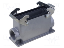 Enclosure: for HDC connectors; C146; size E24; with double latch