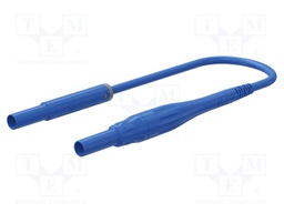 Test lead; 8A; insulated; Urated: 1kV; Len: 2m; blue; Insulation: PVC