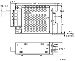 Power supply: switched-mode; 30W; 5VDC; 6A; 85÷264VAC; 80÷370VDC