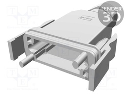 Enclosure: for HAN GND connectors; for cable; latch; IP65