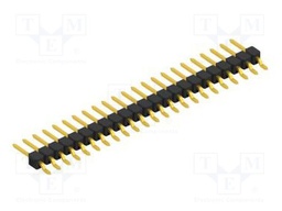 Connector: pin strips; pin header; male; PIN: 23; 2.54mm; SMT; 1x23