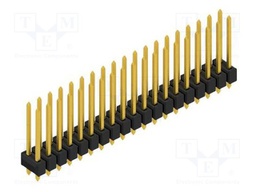 Connector: pin strips; pin header; male; PIN: 38; 2.54mm; THT; 2x19