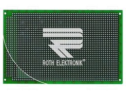 Board: universal; double sided,prototyping; W: 100mm; L: 160mm