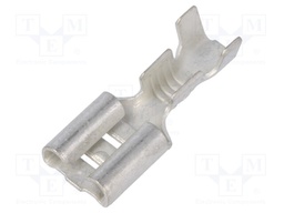 Terminal: flat; 6.3mm; 0.8mm; female; 1÷2.5mm2; crimped; for cable