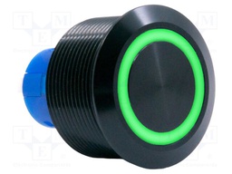 Switch: vandal resistant; SPDT; 3A/250VAC; IP67; ON-ON; green; 24V
