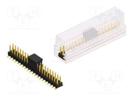 Connector: pin strips; pin header; male; PIN: 40; 2.54mm; SMT; 2x20