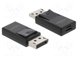 Adapter; DisplayPort plug,mini DisplayPort socket; black