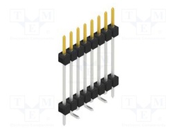 Connector: pin strips; pin header; male; PIN: 8; 2.54mm; SMT; 1x8