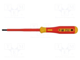 Screwdriver; insulated; slot; SL 4mm; Blade length: 100mm