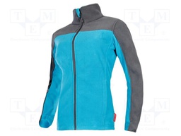 Fleece sweatshirt; Size: XL; turquoise-gray; women's; 290g/m2