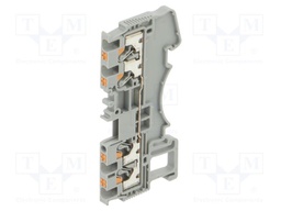 Splice terminal: rail; DS; for DIN rail mounting; spring clamp
