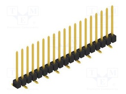 Connector: pin strips; pin header; male; PIN: 19; 2.54mm; SMT; 1x19