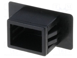 Stopper; polyamide; black; UL94V-2; Panel thick: 1.4÷3.5mm; C: 12mm