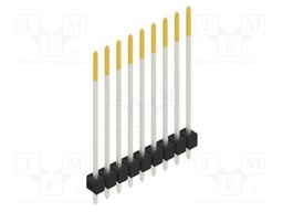 Connector: pin strips; pin header; male; PIN: 9; 2.54mm; THT; 1x9