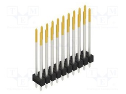 Connector: pin strips; pin header; male; PIN: 20; 2.54mm; THT; 2x10