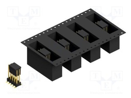 Connector: pin strips; pin header; male; PIN: 10; 2.54mm; SMT; 2x5