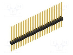 Connector: pin strips; pin header; male; PIN: 30; 1.27mm; THT; 1x30
