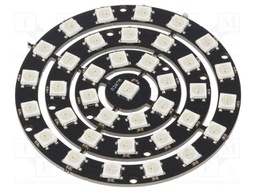Module: LED; 5VDC; No.of diodes: 37; Colour: RGB; Shape: ring