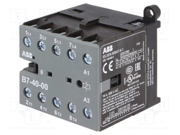 Contactor: 4-pole; NO x4; 24VAC; 7A; DIN,on panel; B7; -20÷55°C
