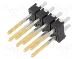 Connector: pin strips; pin header; male; PIN: 8; straight; 2.54mm