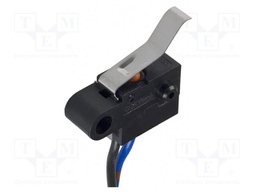 Microswitch SNAP ACTION; with lever with end bended out; Pos: 2
