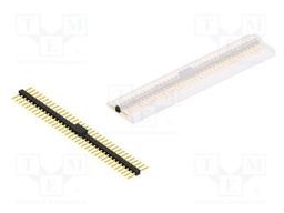 Connector: pin strips; pin header; male; PIN: 36; 2.54mm; SMT; 1x36