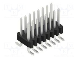 Connector: pin strips; pin header; male; PIN: 16; 1.27mm; SMT; 2x8