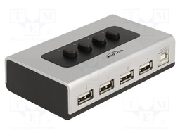Switch; USB 2.0; black,grey; plastic; Features: hot-plug,PnP