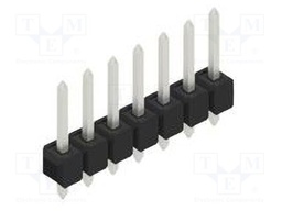 Connector: pin strips; pin header; male; PIN: 7; 2.54mm; THT; 1x7