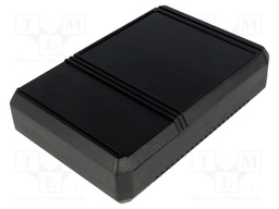 Enclosure: multipurpose; X: 89mm; Y: 129.5mm; Z: 17.5mm; ABS; black