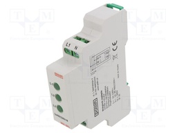 Module: voltage indicator; 3x400VAC; IP20; DIN; Colour: green
