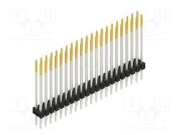 Connector: pin strips; pin header; male; PIN: 42; 2.54mm; THT; 2x21