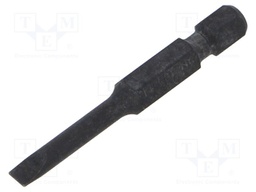 Screwdriver bit; slot; 4,0x0,5mm; Overall len: 50mm