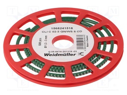 Markers for cables and wires; 1.3÷3mm; PVC; -30÷80°C; leaded