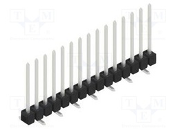 Connector: pin strips; pin header; male; PIN: 15; 2.54mm; SMT; 1x15