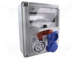 Electric switchboard; IP44; wall mount; Enclos.mat: ABS