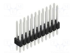 Connector: pin strips; pin header; male; PIN: 22; 1.27mm; THT; 2x11