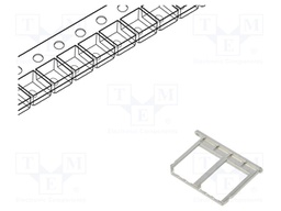 Tray for card connector; Application: 115S-BS00
