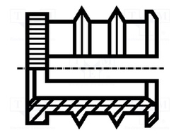 Threaded insert; brass; without coating; M5; BN: 1046; L: 9.47mm