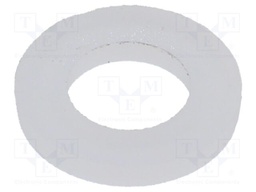 Washer; round; D=12mm; h=1.6mm; PVDF; natural