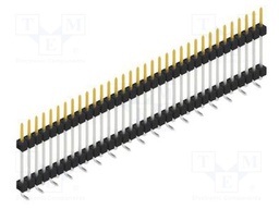 Connector: pin strips; pin header; male; PIN: 34; 2.54mm; SMT; 1x34