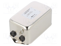 Filter: anti-interference; one-phase; 250VAC; Cx: 1uF; Cy: 4.7nF