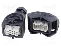 Connector: HAN; male + female; plug + socket; Han Kit; PIN: 10