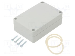 Enclosure: multipurpose; X: 60mm; Y: 90mm; Z: 30mm; ABS; light grey