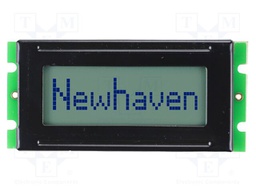 Display: LCD; STN Positive; 8x1; grey; 53x24.2mm; 2x7; 5V