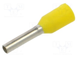 Tip: bootlace ferrule; insulated; copper; 1mm2; 8mm; tinned