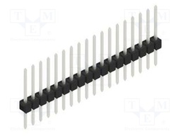 Connector: pin strips; pin header; male; PIN: 18; 2.54mm; THT; 1x18