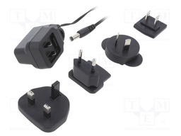 Power supply: switched-mode; voltage source; 9VDC; 0.55A; 5W; plug