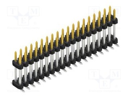 Connector: pin strips; pin header; male; PIN: 38; 2mm; SMT; 2x19