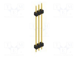 Connector: pin strips; pin header; male; PIN: 3; 2.54mm; THT; 1x3